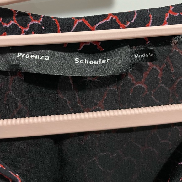 Proenza Schouler Crepe Chiffon Silk Dress Size 2 - Picture 6 of 11